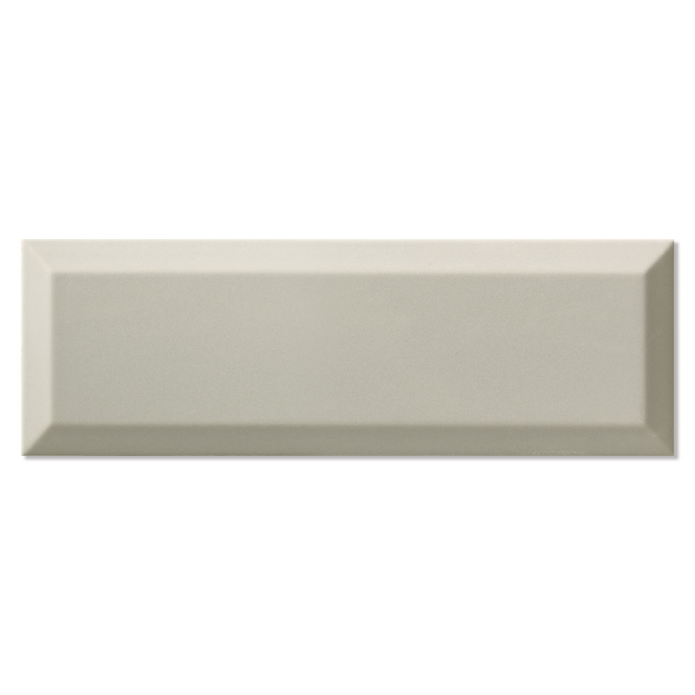 Veggflis Metro Fasat Lys Grå Blank 10x30 cm