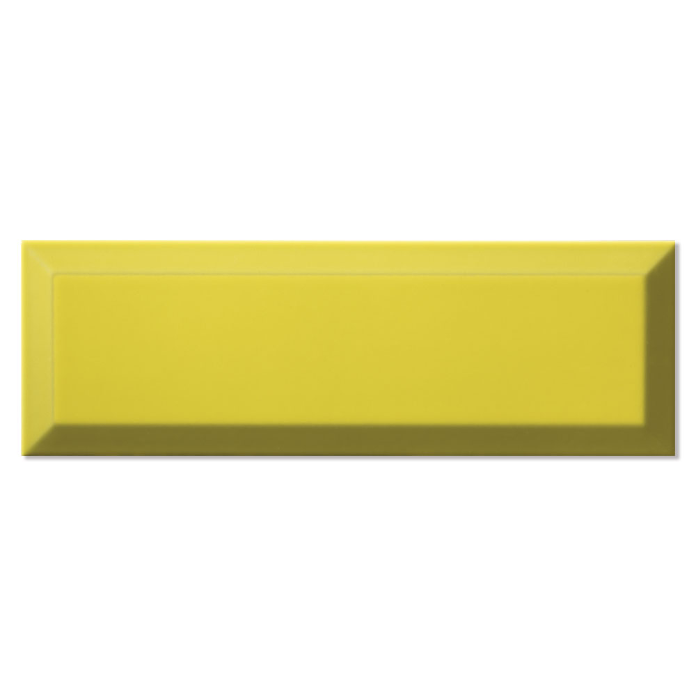 Veggflis Metro Fasat Gul Blank 10x30 cm