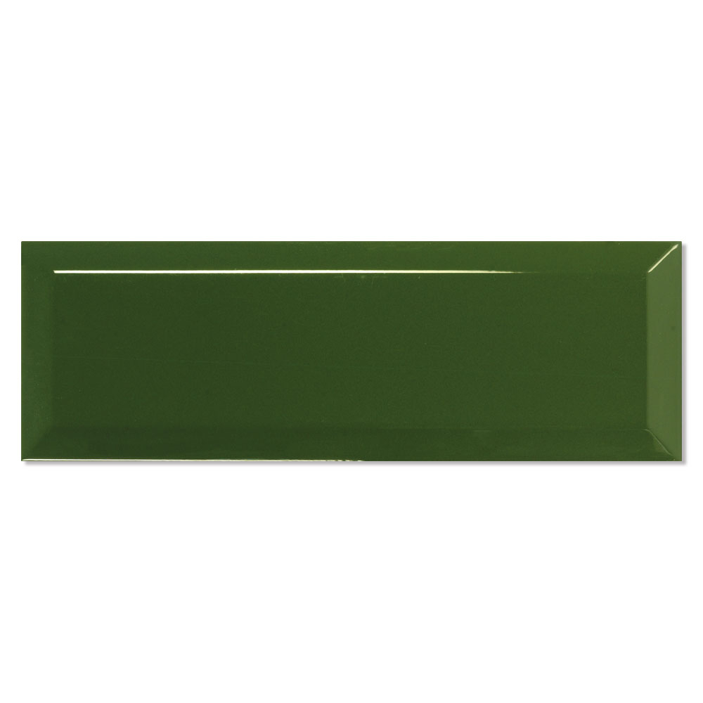 Veggflis Metro Fasat Grønn Blank 10x30 cm
