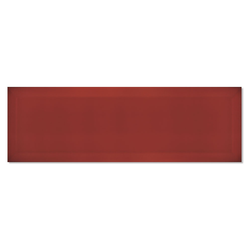 Veggflis Metro Fasat Rød Blank 10x30 cm