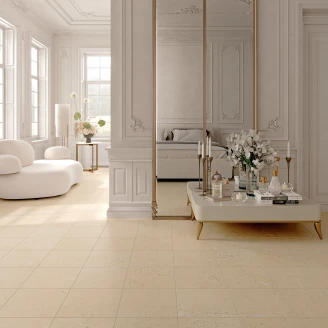Marmor Gulvflis <strong>Rosendal</strong>  Ljusbeige Matt 30x30 cm