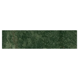 Marmor Gulvflis <strong>Rosendal</strong>  Mørk Grønn Matt 6x25 cm