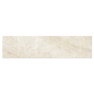 Marmor Gulvflis <strong>Rosendal</strong>  Kremhvit Matt 6x25 cm