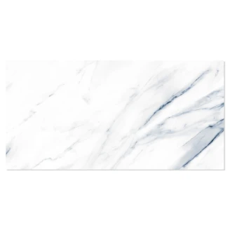 Marmor Veggflis <strong>Malm</strong>  Isblå Blank 25x50 cm