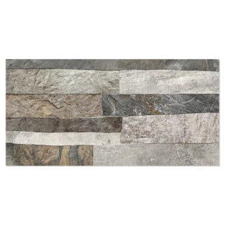 Veggflis <strong>Rustica</strong>  Stengrå Matt 25x50 cm