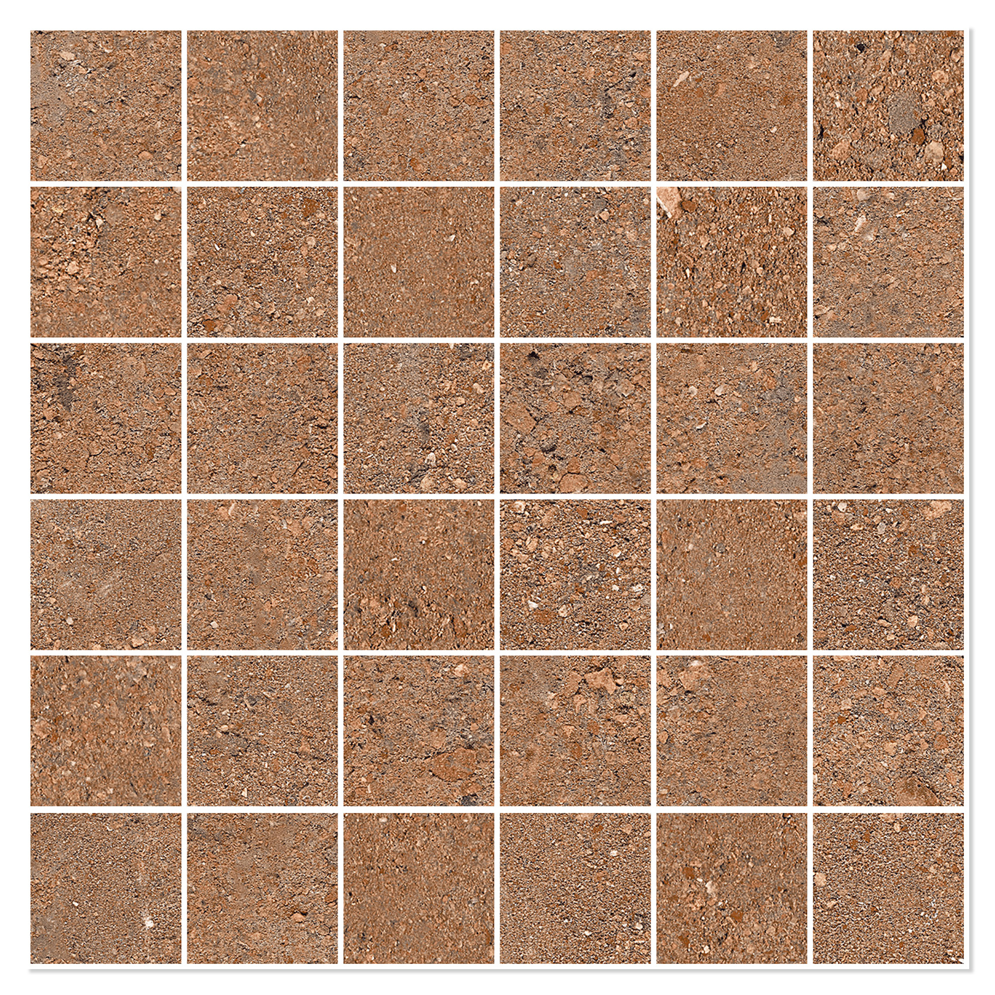 Sant’Agostino Mosaikkflis Duo Cotto Matt-Struktur 30x30 (5x5) cm
