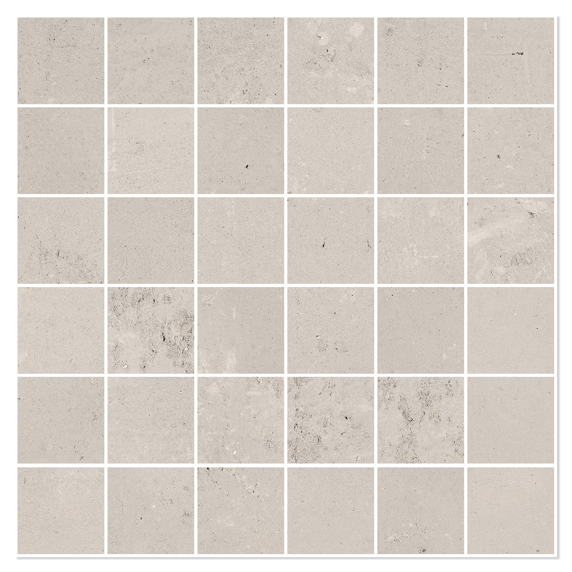 Sant’Agostino Mosaikkflis Duo Cement Matt-Struktur 30x30 (5x5) cm
