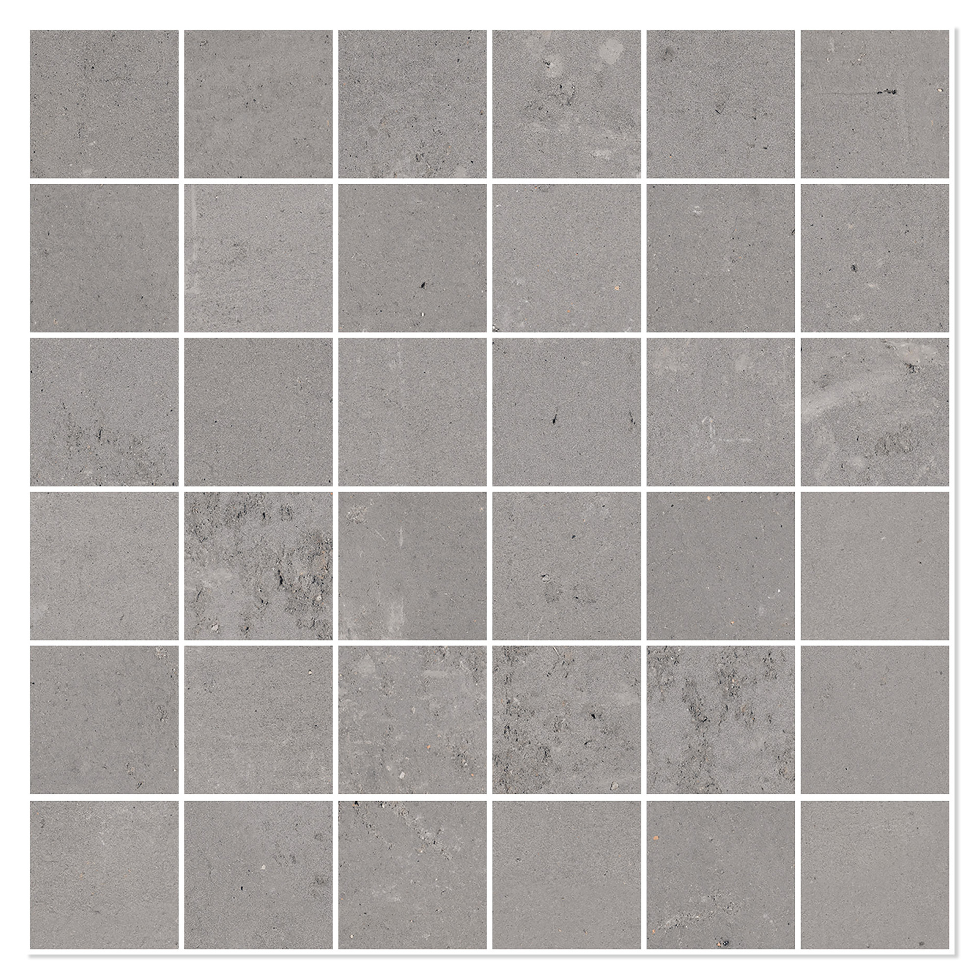 Sant’Agostino Mosaikkflis Duo Taupe Matt-Struktur 30x30 (5x5) cm