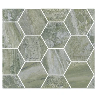 Sant’Agostino Mosaikk Gulvflis <strong>Paradiso</strong>  Green Polert 30x35 cm