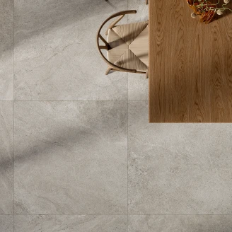 Sant’Agostino Gulvflis <strong>Bergstone</strong>  Grey Matt-Struktur 3D 120x120 cm