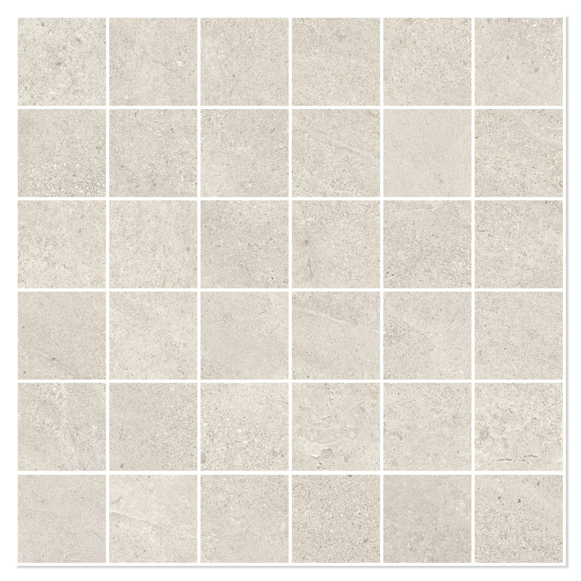 Sant’Agostino Mosaikkflis Bergstone Pearl Matt-Struktur 30x30 (5x5) cm