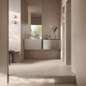 Sant’Agostino Gulvflis <strong>Gravel</strong>  Large Light Matt-Struktur 3D 120x120 cm