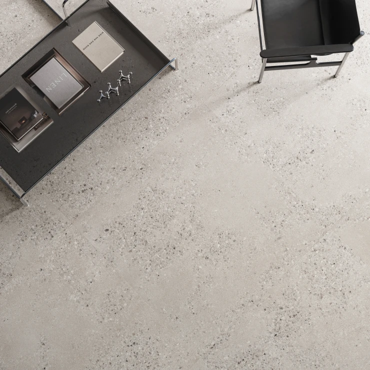 Sant’Agostino Gulvflis Gravel Large Pearl Matt-Struktur 3D 60x60 cm