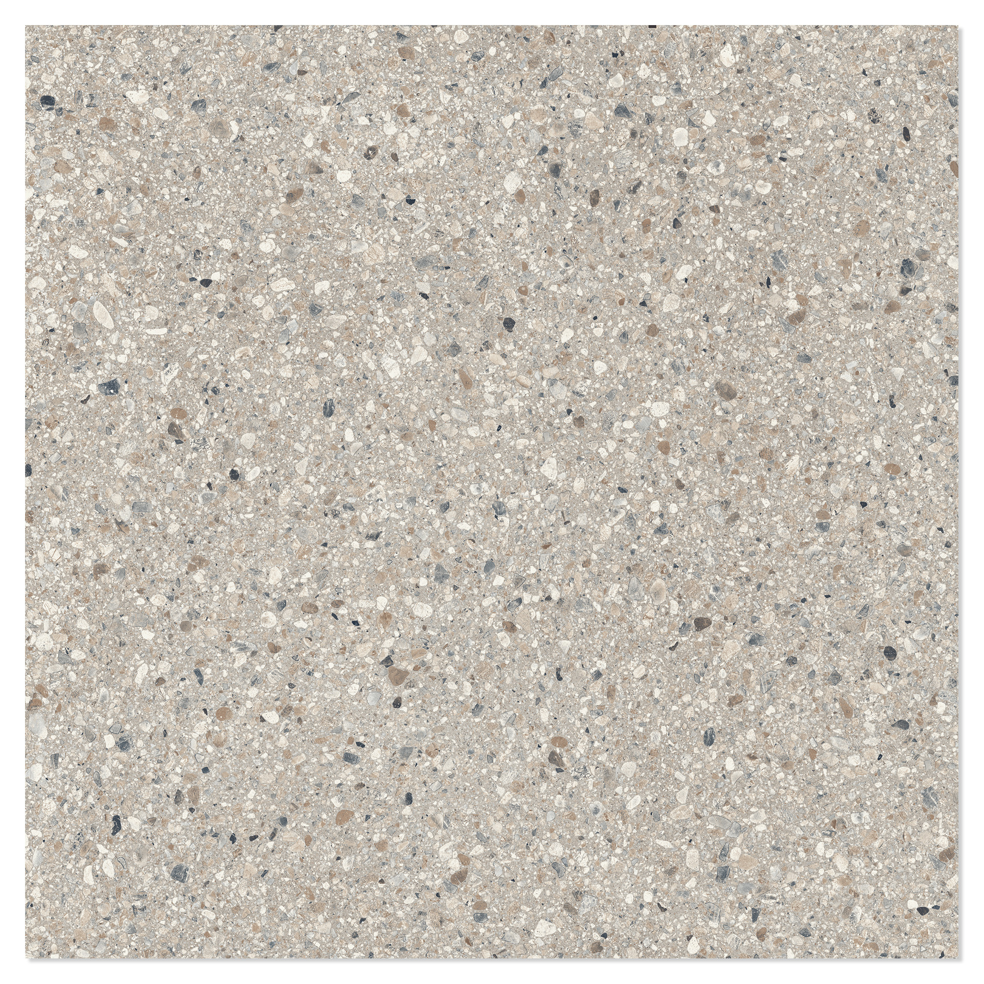 Sant’Agostino Gulvflis Gravel Full Grey Matt-Struktur 3D 90x90 cm