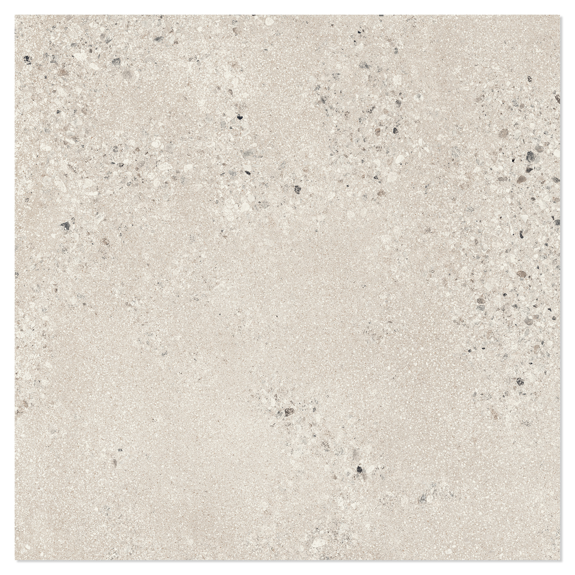 Sant’Agostino Utendørsflis Gravel Large Pearl Matt-Struktur 3D 90x90 cm Tykkelse 20 mm