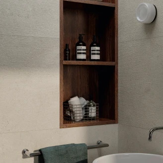 Sant’Agostino Veggflis <strong>Baystone</strong>  Plisse Pearl Matt-Relieff 60x120 cm