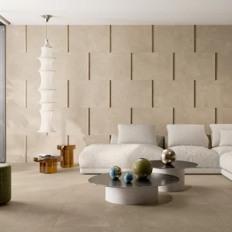 Sant’Agostino Gulvflis <strong>Baystone</strong>  Sand Matt-Struktur 3D 60x90 cm