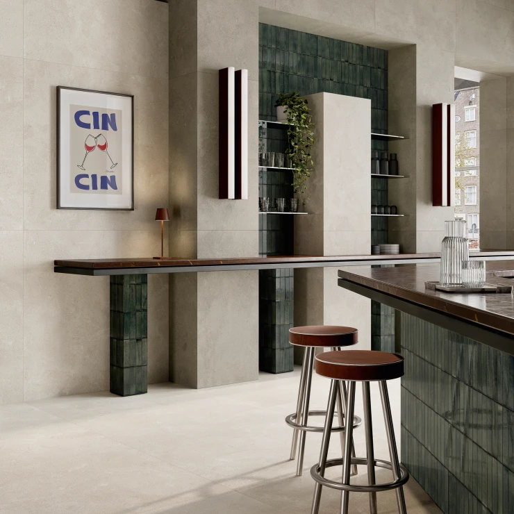 Sant’Agostino Gulvflis Baystone Pearl Matt-Struktur 3D 90x90 cm