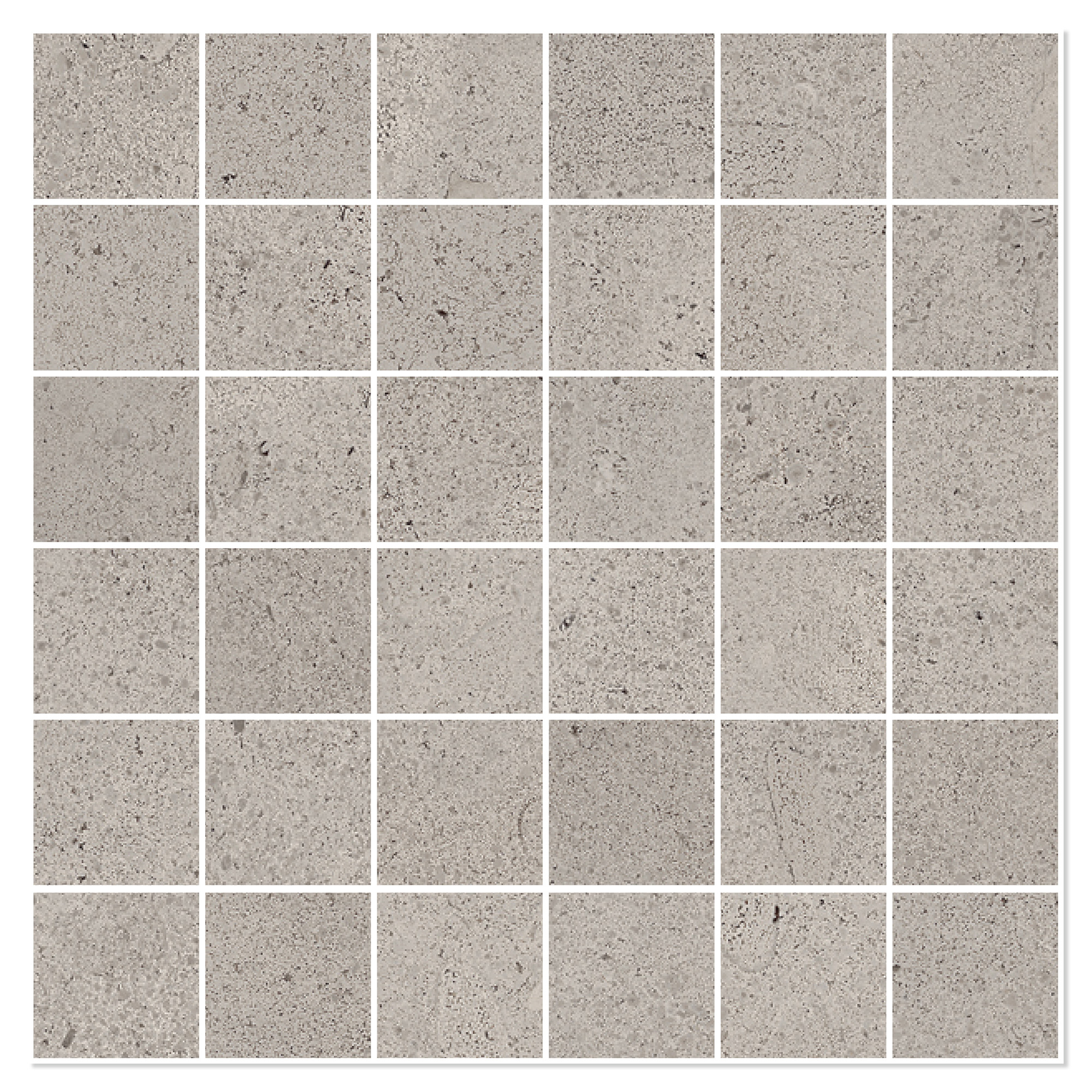 Sant’Agostino Mosaikkflis Baystone Grey Matt-Struktur 30x30 (5x5) cm