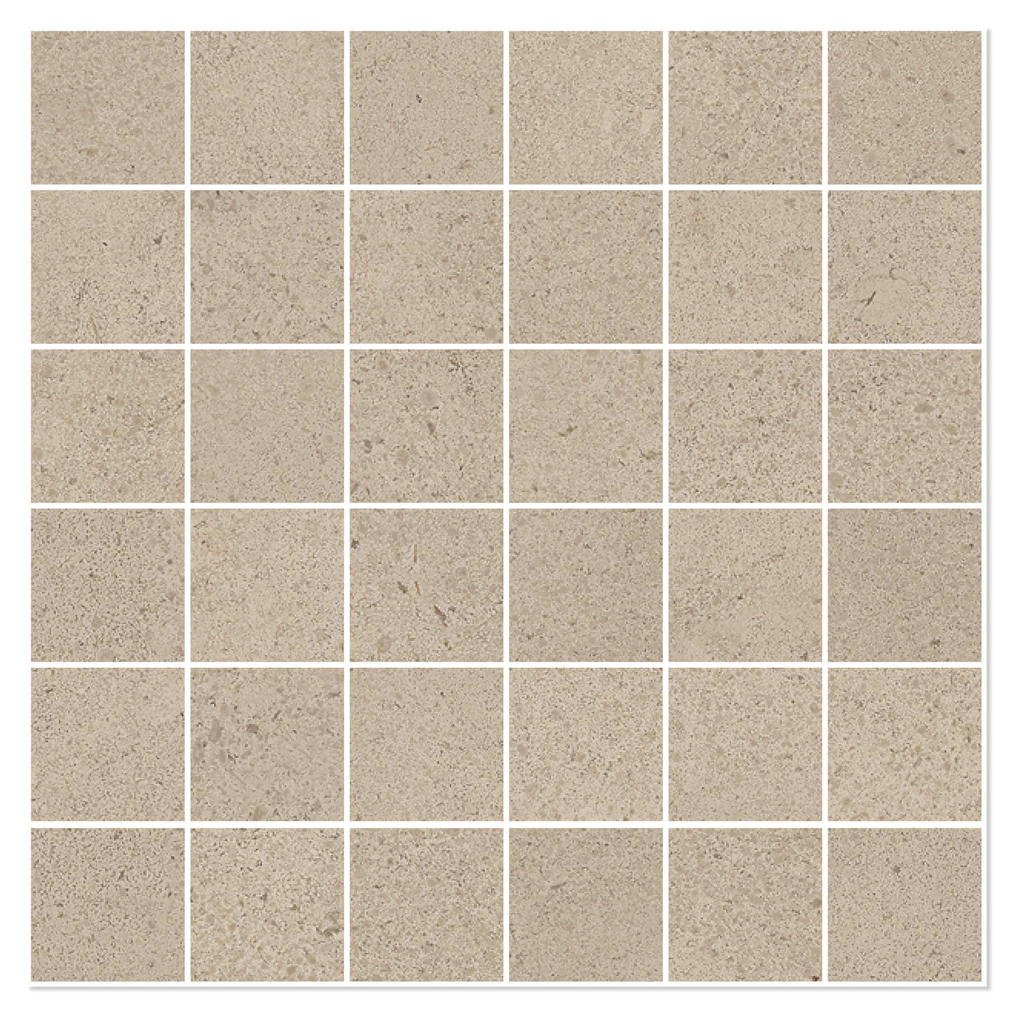 Sant’Agostino Mosaikkflis Baystone Sand Matt-Struktur 30x30 (5x5) cm