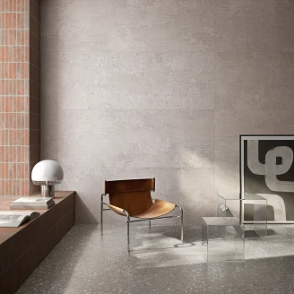 Sant’Agostino Gulvflis <strong>Glow</strong>  Grey Matt-Struktur 3D 120x120 cm