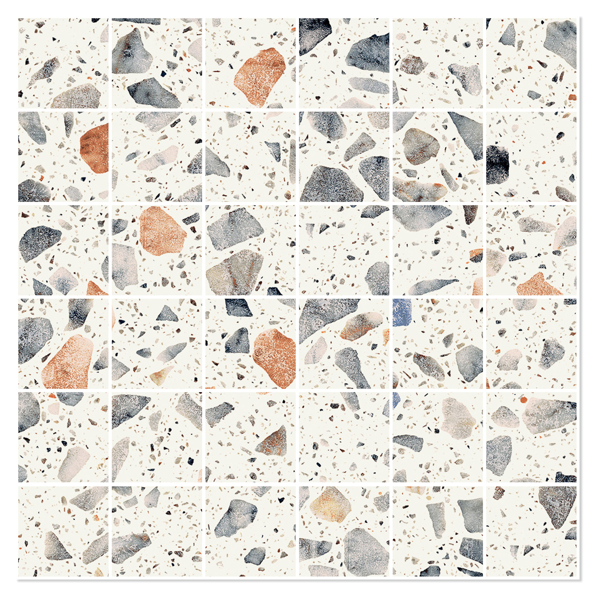 Sant’Agostino Mosaikkflis Glow Plus Moon Matt-Struktur 30x30 (5x5) cm