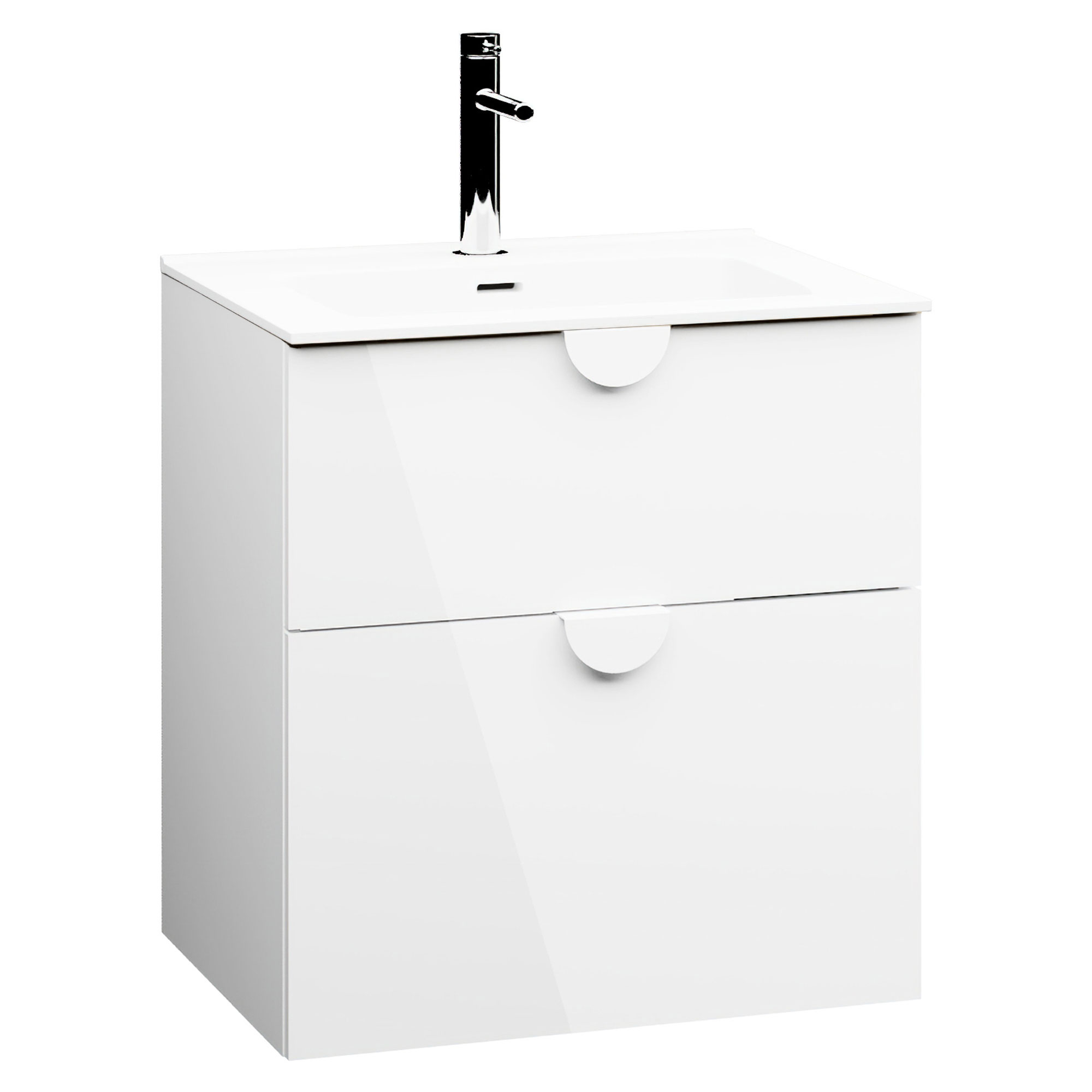 Servantskap Celeste Hvit Blank 60 cm med Handfat Hvit Blank