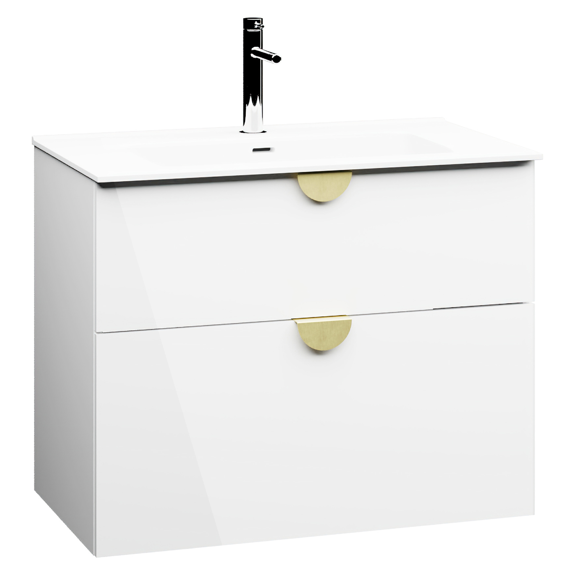 Servantskap Celeste Hvit Blank 80 cm med Handfat Hvit Blank