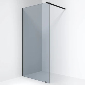 Ravak Dusjvegg <strong>Walk In Wall</strong>  8 mm 100x200 cm Svart Matt Tonet