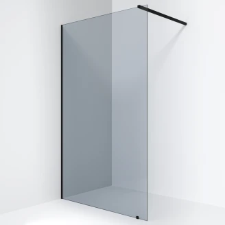 Ravak Dusjvegg <strong>Walk In Wall</strong>  8 mm 120x200 cm Svart Matt Tonet