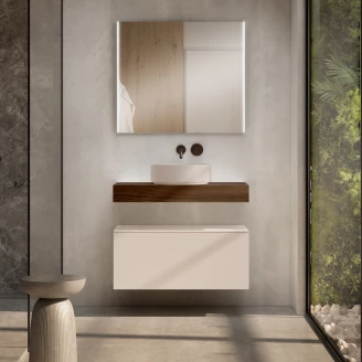 Skap <strong>Elmstone</strong>  Beige Matt 80 cm