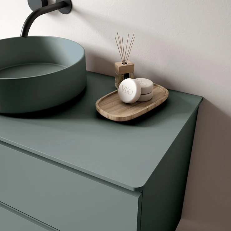 Benkplate Arka Blå Matt 120x46 cm