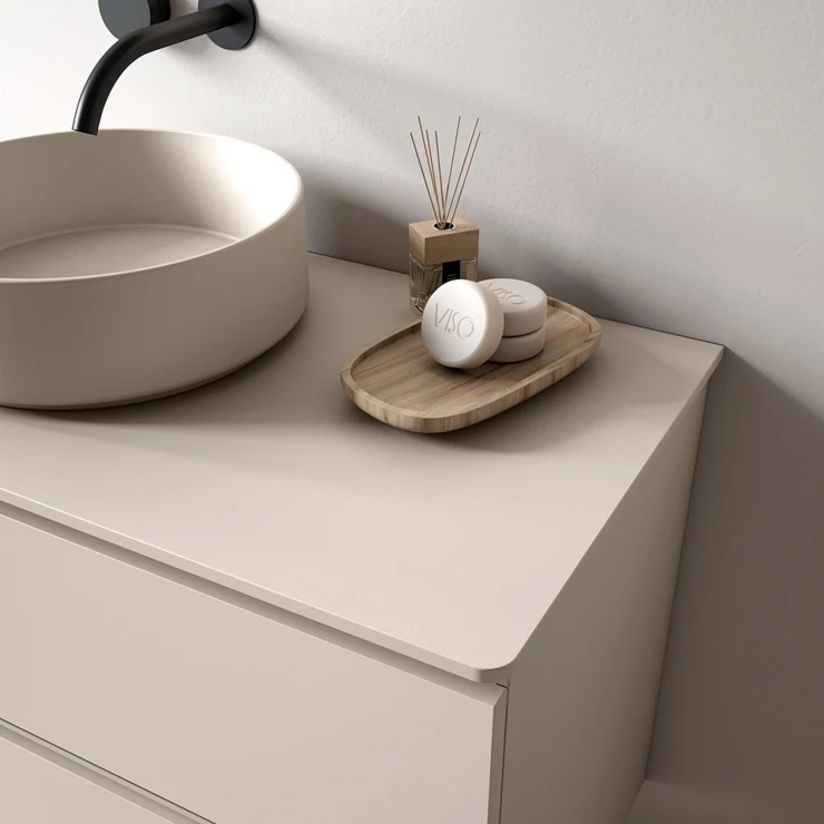 Benkplate Arka Beige Matt 140x46 cm