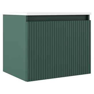 Servantskap <strong>Picone</strong>  Grønn Matt 60 cm med Servant Hvit Blank