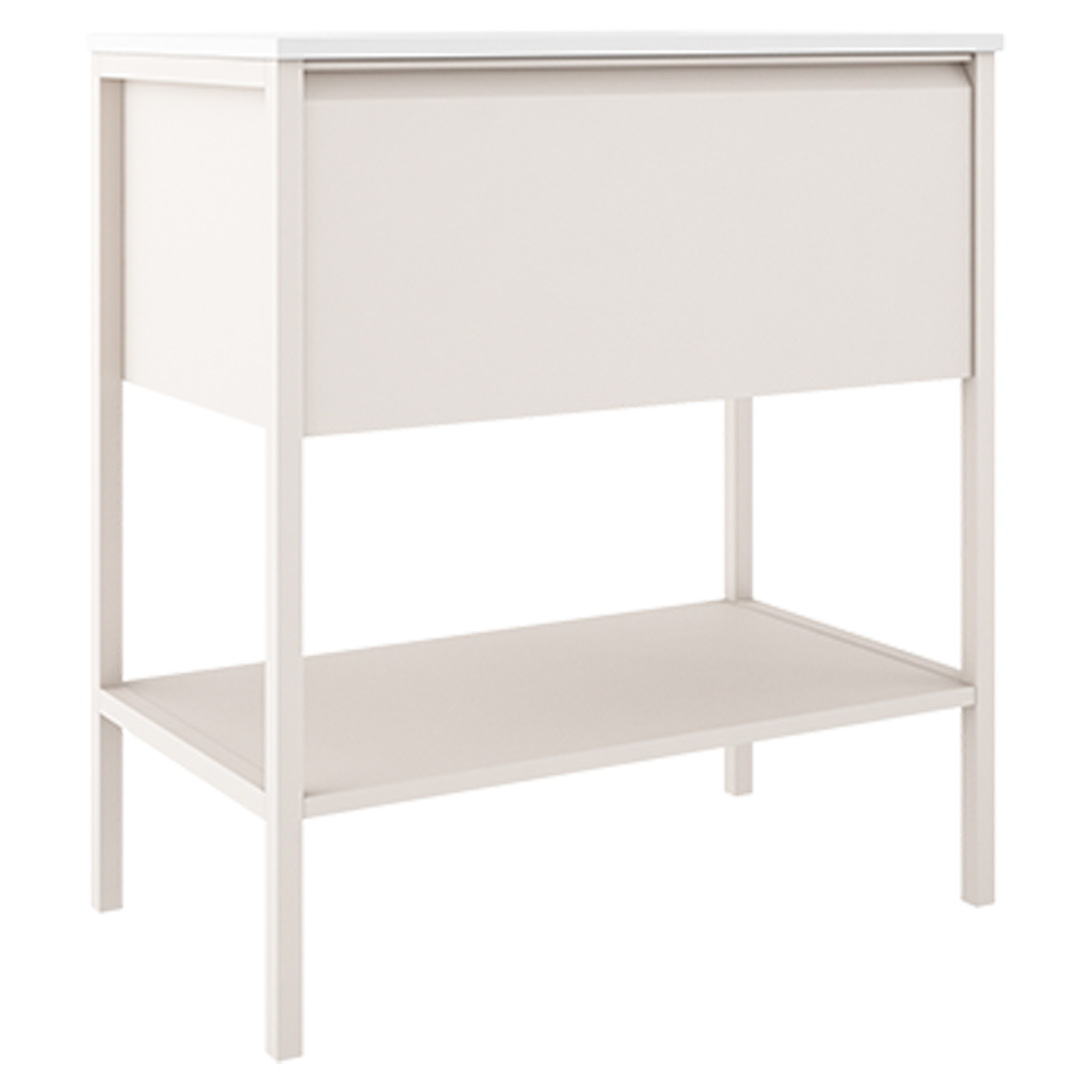 Servantskap Tone Beige Matt 80 cm 1 skuff med Servant