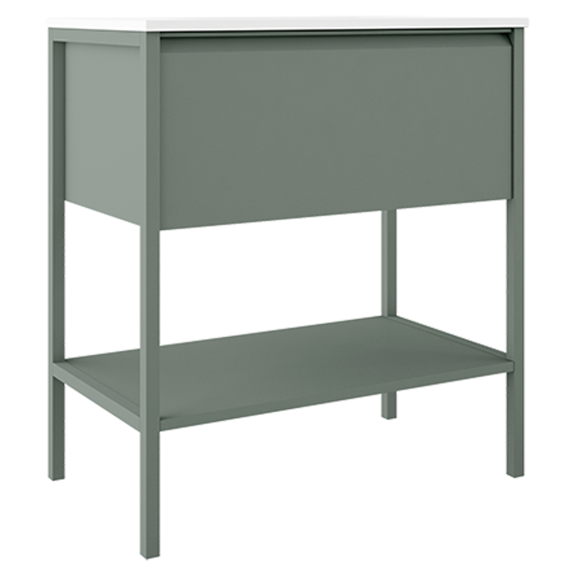 Servantskap Tone Oliv Matt 80 cm 1 skuff med Servant