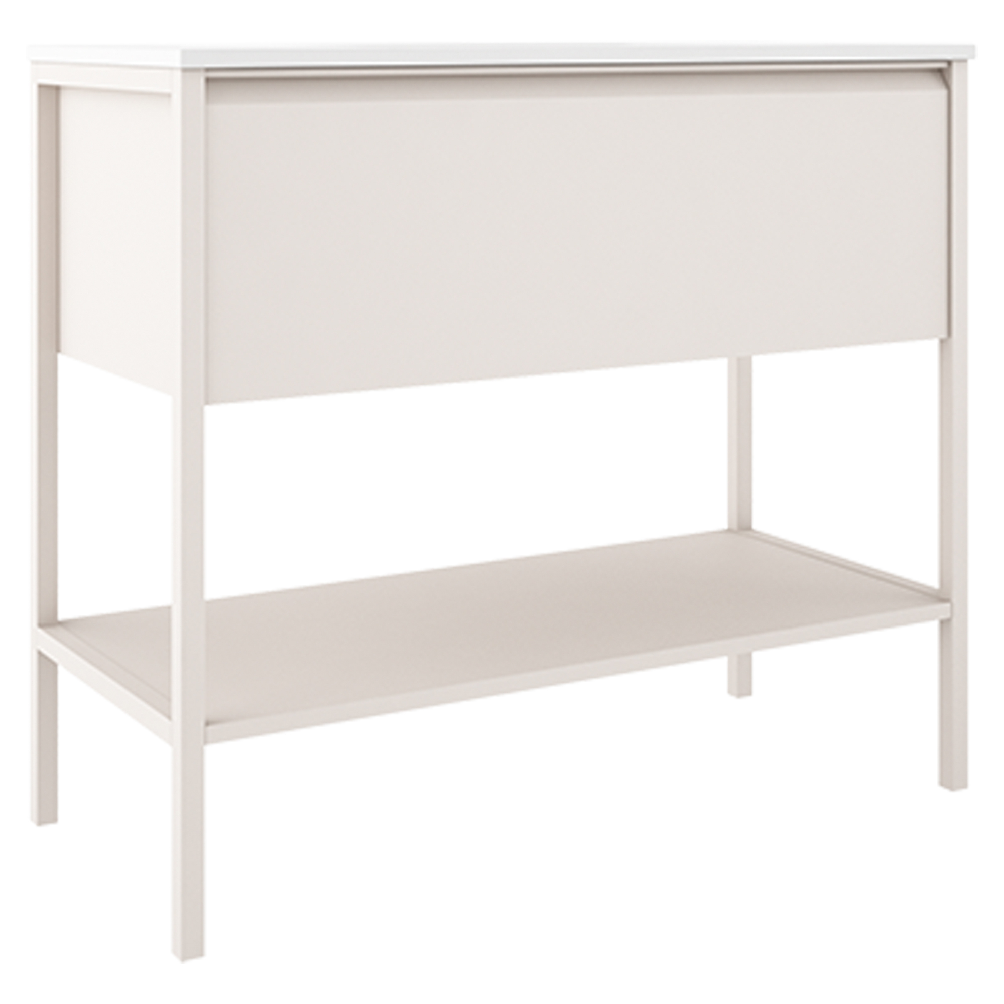 Servantskap Tone Beige Matt 100 cm 1 skuff med Servant