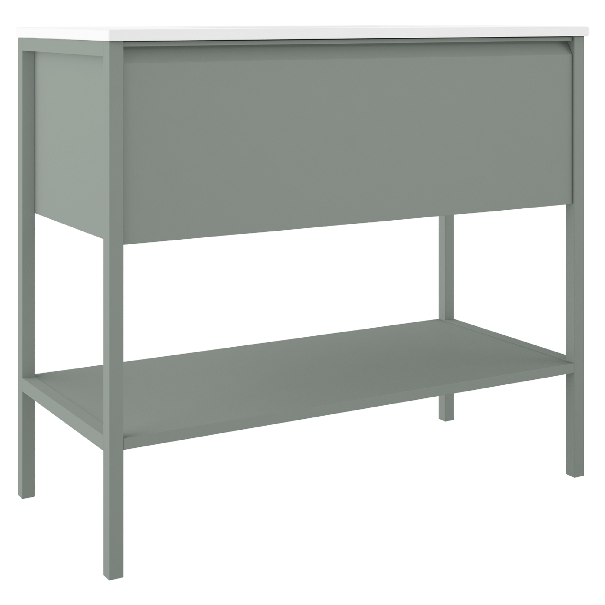 Servantskap Tone Oliv Matt 100 cm 1 skuff med Servant