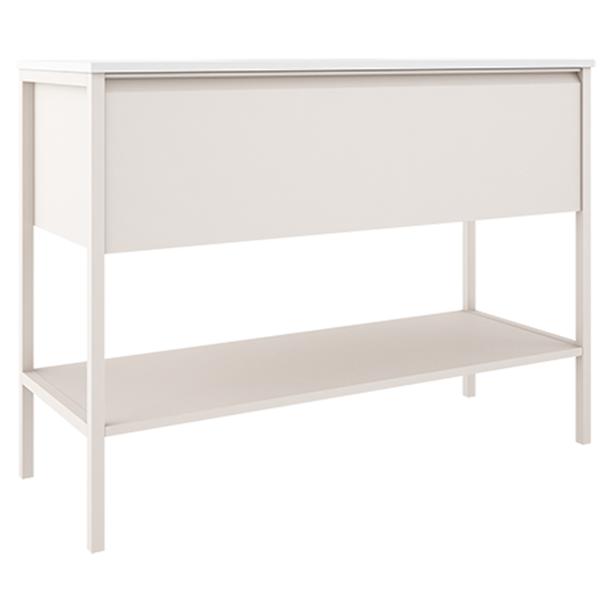 Servantskap Tone Beige Matt 120 cm 1 skuff med Servant