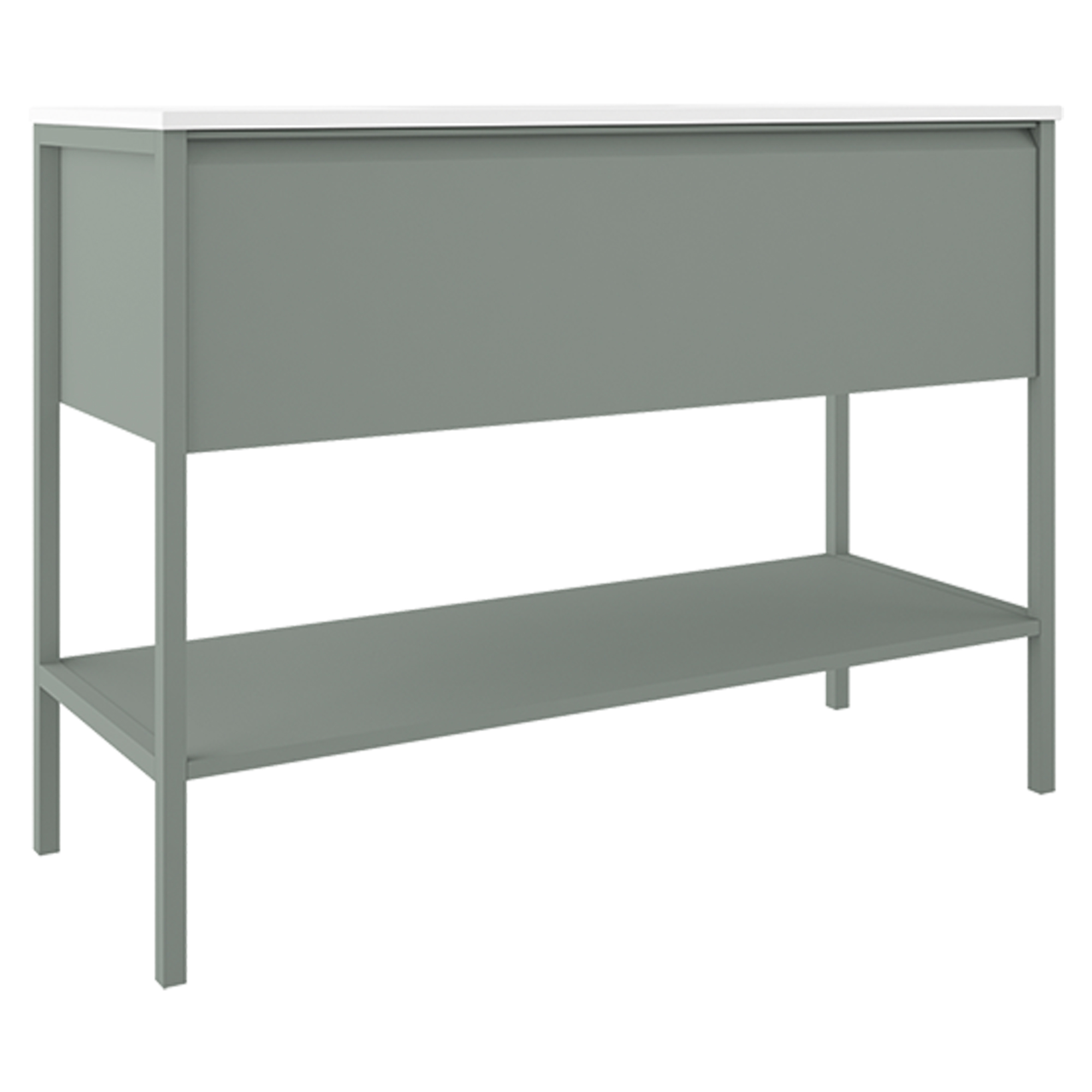 Servantskap Tone Oliv Matt 120 cm 1 skuff med Servant