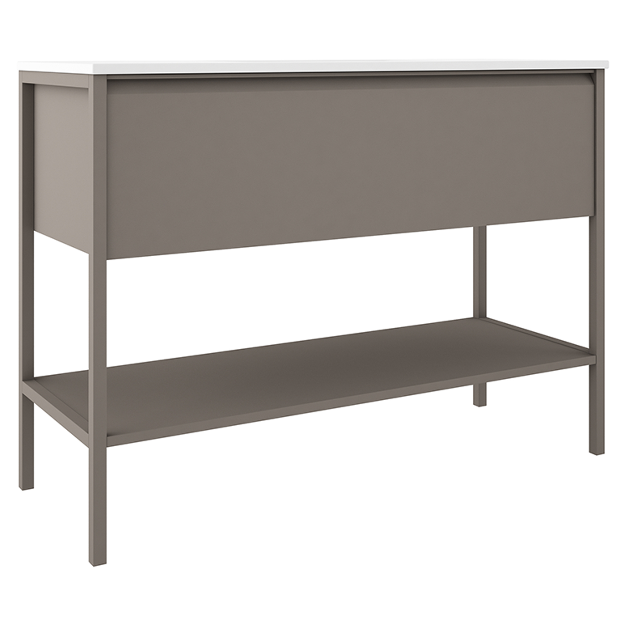 Servantskap Tone Grå Matt 120 cm 1 skuff med Servant