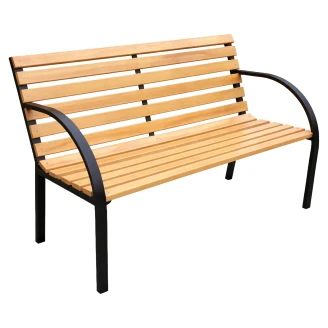 Hagebenk <strong>Bruk</strong>  Tre, Svart 122 cm