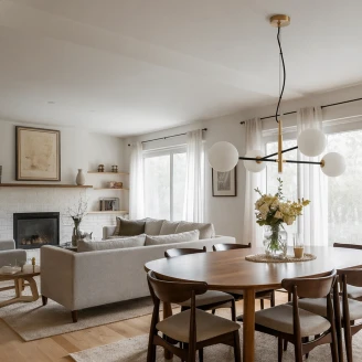 Nova Luce Hengende Lampe <strong>Vitra</strong>  Quadra Gull, Hvit