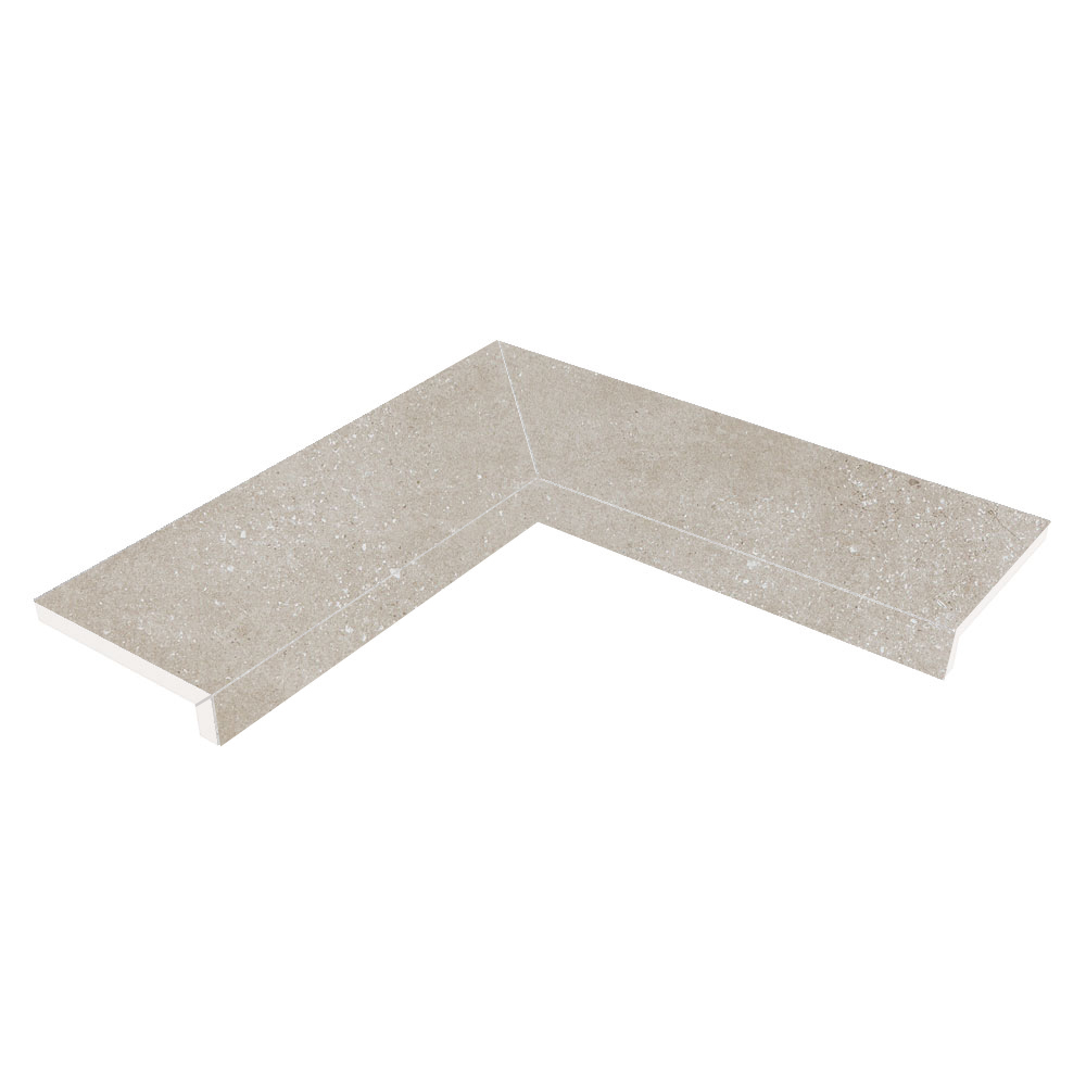 Bassengkant Hjørnesett Gulvflis Earthstone Beige Matt 30x120 cm Tykkelse 20 mm