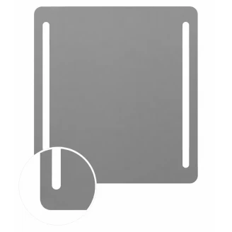 Speil <strong>Claros</strong>  80x70 cm med Dobbel Sandblåsing