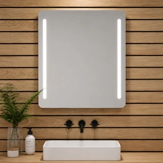 Speil <strong>Claros</strong>  80x70 cm med Dobbel Sandblåsing
