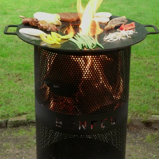 BonFeu Sett med Ildsted BonVes 34 Svart, Plancha & Grillspade