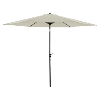 Hageparasoll med Trekk <strong>Castor</strong>  Beige Ø 300 cm