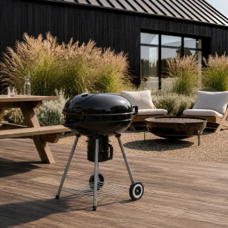 Kullgrill med Lokk <strong>Ferro</strong>  Svart