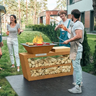 Cortena Utekjøkken <strong>Coccina</strong>  Cortenstål 180x90 cm